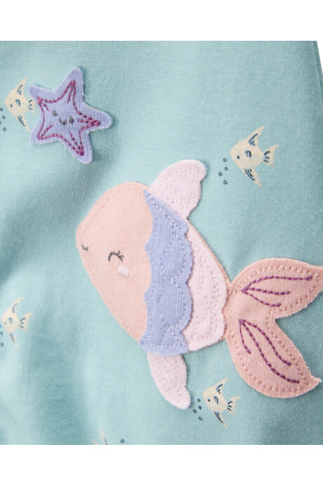 Monito bombachudo de algodón, diseño peces Sin color