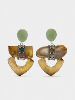 Pendientes Maxi Geométricos multicolor