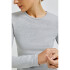 BLUSA ML FEM CINZA MESCLA