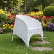 Sillón simil ratán BLANCO
