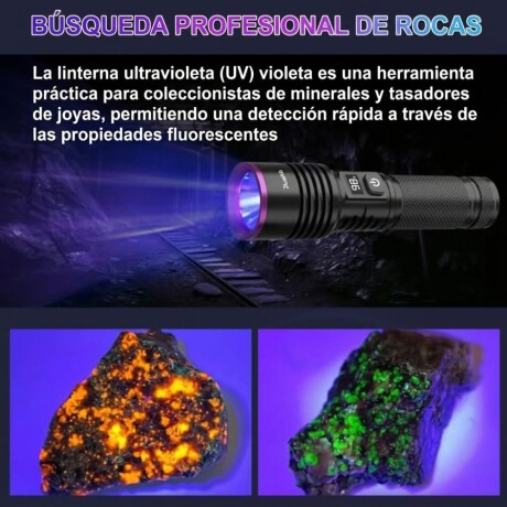 LINTERNA EGERY UV RECARGABLE LED LINTERNA EGERY UV RECARGABLE LED