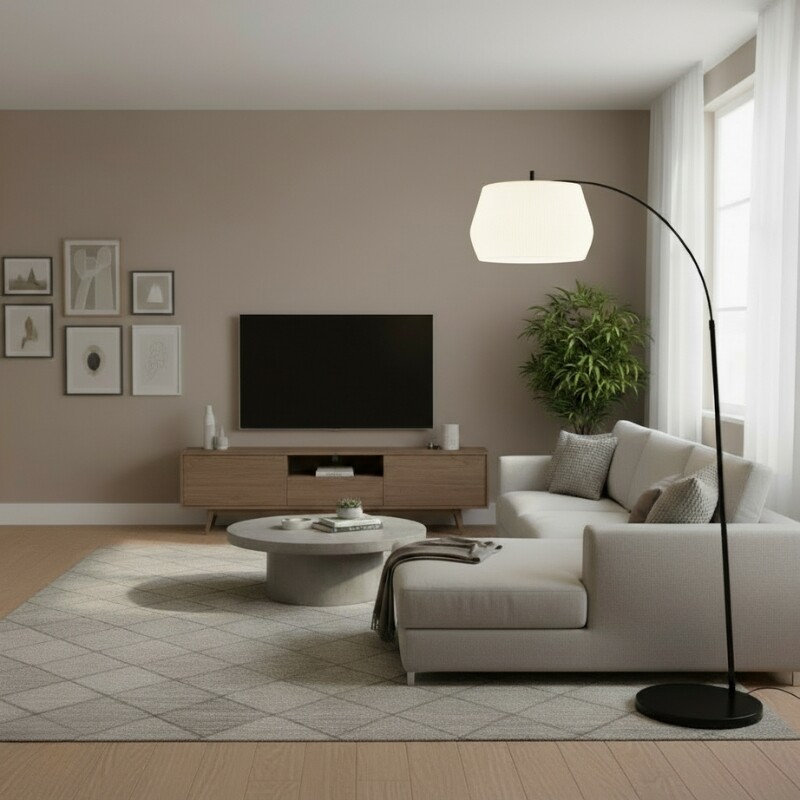 ARTEFACTO DECORATIVO DE PIE ORBIS Luminaria de Pie Orbis Blanca