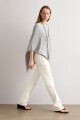 Capa tejida lurex gris