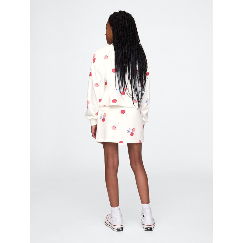 JPN MB FLEECE SKORT CHERRY PRINT