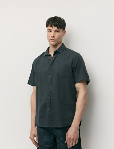 012265 CAMISA HARRINGTON LABEL Petroleo