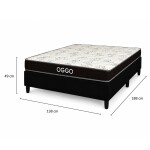 SOMMIER - DORADO 2 PLAZAS 100% ESPUMA CON BOX