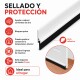 Zócalo adhesivo PVC con cepillo 100 cm BLANCO