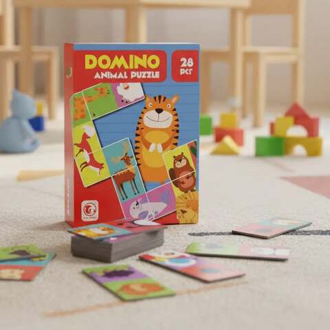 Domino con Fichas de Animales 20 Piezas U