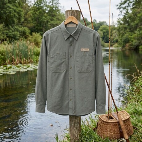 CAMISA MANGA LARGA FISHING GRIS CAMISA MANGA LARGA FISHING GRIS
