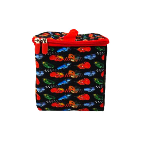 Lunchera Infantil Térmica Cars 22x16 CM NEGRO