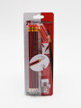 LAPIZ SET 6 PCS C/GOMA Y SACAPUNTAS ROJO