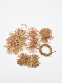 ADORNOS COLGANTES RUSTICOS SET X 13 BEIGE