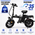 Bicicleta Eléctrica Sg04 Pl 16" 500w 100kg 35kmh NEGRO