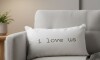 Almohadon Deco 60x36 Tusor - Pilar I Love Us