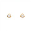 Caravanas Triangulo de luz oro- Oro bajo - Zirconia - CA8113 conpiedra