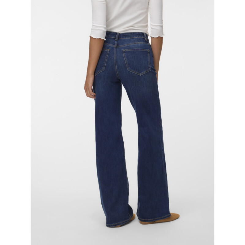 VMOLIVIA STRETCH HR WIDE JNS LI3189 NOOS Dark Blue Denim