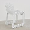 Silla De Exterior Metal con almohadón Apilable Blanco