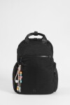 Mochila porta laptop con llavero negro