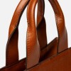 Cartera de mano Mila en cuero liso Cuoio