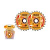 SET X2 DISCO 24 DIENTES 165MM 6 1/2" ULTRA FINO INGCO Set X2 Disco 24 Dientes 165mm 6 1/2" Ultra Fino Ingco