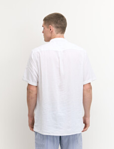 012405 CAMISA HARRINGTON LABEL Blanco