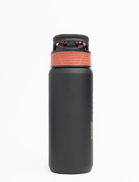 Botella engomada Active Negro/Rojo
