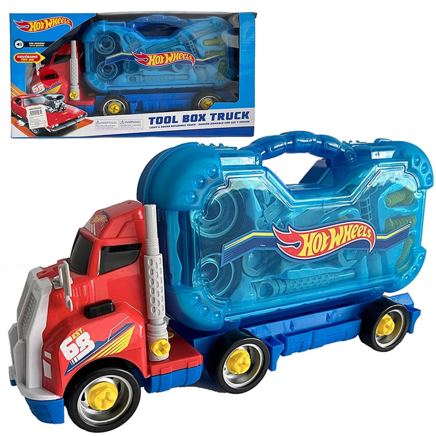 Hot Wheels Camion Con Herramientas Luz Y Sonido El Rey Del Entretenimiento