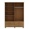 Ropero Finestra 4 Puerta 4 Cajones Freijo 2252FN OURO Ropero Finestra 4 Puerta 4 Cajones Freijo 2252FN OURO