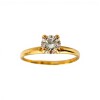 Anillo Solitario-Oro bajo-Piedra zirconia-AN8055 conpiedra