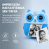 Camara De Fotos Buho Infantil Impresion Instantanea Polaroid Variante Color Azul