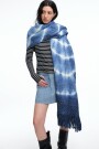 BUFANDA SHIBORI Azul