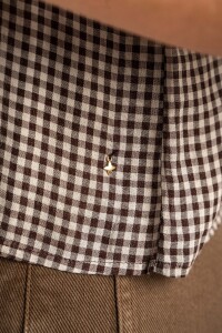 Blusa Gingham Chocolate