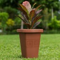 Maceta Piramidal 19.5Lts Terracota Red 0481 TERRACOTA