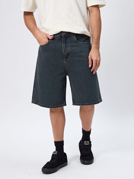 BERMUDA ROLO AZUL OSCURO JEAN
