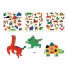 DJ0095 Set X 60 Stickers Suaves Y Grandes Djeco Animals 18m+