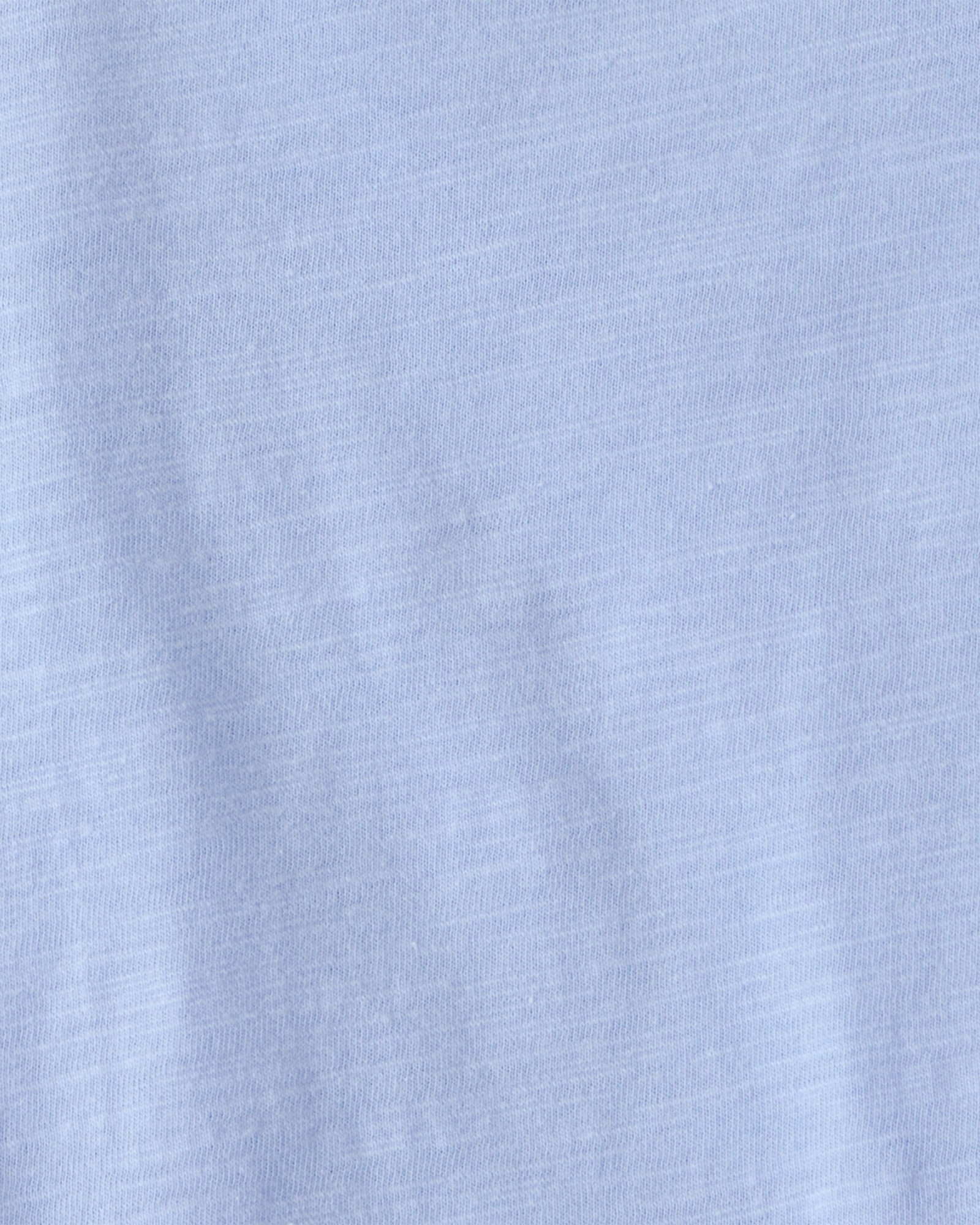 Set dos piezas de algodón, enterito corto a rayas y remera, azul Sin color