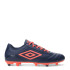 Championes de Fútbol 11 Infantiles Umbro Classico III HG Azul Marino - Rosado Salmon