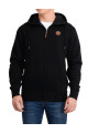 Campera O'Neill Full Zip Leather Patch Negro
