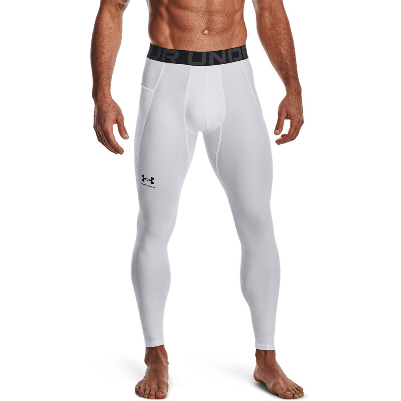 UA HG Armour Leggings-WHT WHT-100