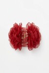 Broche flor rojo