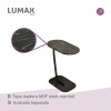 Mesa auxiliar Lumax de arrime MDF símil mármol para living Mesa auxiliar Lumax de arrime MDF símil mármol para living