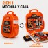 Mochila Caja de Herramientas Infantil 22 Piezas Naranja 1