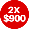 2X$900