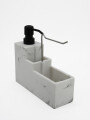 DISPENSADOR CON PORTA ESPONJA BLANCO (V)