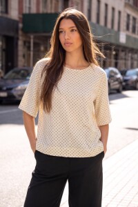 Blusa Estampada Crudo