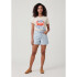 SHORTS JEANS FEM AZUL CLARO
