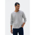 CAMISETA ML MASC CINZA MESCLA