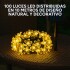 Guirnalda Guía De Luces Solares Flores 10m Jardín Exterior Variante Flores