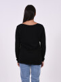 REMERA FLOWERS NEGRO