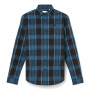 Camisa Herringbone Flannel Check Hombre Black YD